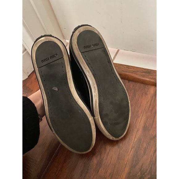 MIU MIU Crystal Cap Toe Sneakers - Picture 4 of 6